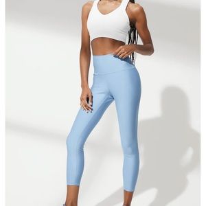 Alo Yoga 7/8 high waist  Airlift leggings - tile blue